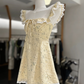 Cute Homecoming Dress Square Lace Back to School Outfits Party Dress  D6567