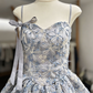 Elegant Homecoming Dress Spaghetti Strap Applique Back to School Outfits Party Dress  D6568