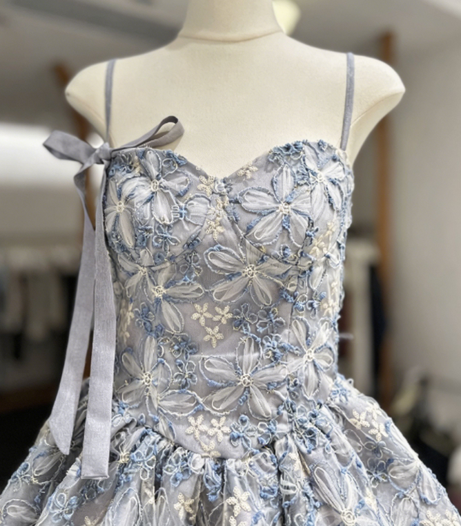 Elegant Homecoming Dress Spaghetti Strap Applique Back to School Outfits Party Dress  D6568