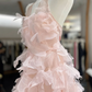 Beauty Homecoming Dress Spaghetti Strap Flower Back to School Outfits Party Dress  D6569