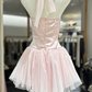 Beauty Homecoming Dress Spaghetti Strap Flower Tulle Back to School Outfits Party Dress  D6570
