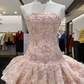 Stunning Homecoming Dress Strapless Applique Back to School Outfits Party Dress  D6572