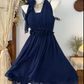 Pretty Homecoming Dress Halter Flower Pleated Back to School Outfits Party Dress  D6606