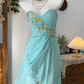 Chic Homecoming Dress Sweetheart Pleated Rinestone Hi-Lo Back to School Outfits Party Dress  D6611