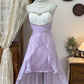 Chic Homecoming Dress Sweetheart Rinestone Pleated Hi-Lo Back to School Outfits Party Dress  D6613