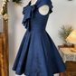 Charming Homecoming Dress Bardot Pleated Back to School Outfits Party Dress  D6596