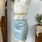 Simple Homecoming Dress Square Rinestone Back to School Outfits Party Dress  D6593
