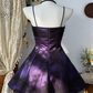 Stunning Homecoming Dress Spaghetti Strap Lace Back to School Outfits Party Dress  D6592