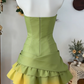 Pretty Homecoming Dress Strapless Pleated Rinestone Back to School Outfits Party Dress  D6598