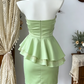 Beauty Homecoming Dress Strapless Rinestone Back to School Outfits Party Dress  D6603
