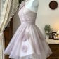 Pretty Homecoming Dress One Shoulder Flower Tulle  Back to School Outfits Party Dress  D6600