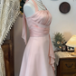 Chic Homecoming Dress Halter Pleated Back to School Outfits Party Dress  D6612