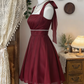 Pretty Homecoming Dress Halter Pleated Rinestone Back to School Outfits Party Dress  D6610