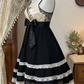 Chic Homecoming Dress Spaghetti Strap Lace Bowknot Back to School Outfits Party Dress  D6618