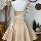 Chic Homecoming Dress Spaghetti Strap Stole Back to School Outfits Party Dress  D6625