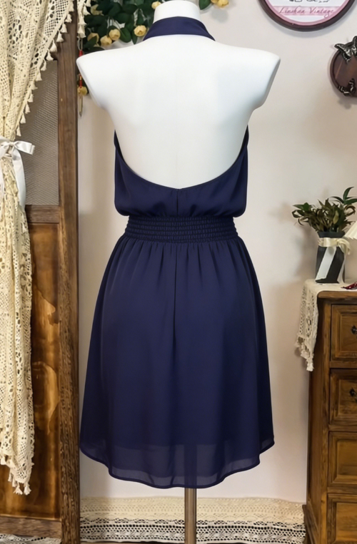 Beauty Homecoming Dress Halter Flower Back to School Outfits Party Dress  D6643