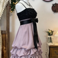 Beauty Homecoming Dress Spaghetti Strap Bowknot Flower Cascade Back to School Outfits Party Dress  D6638