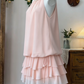 Beauty Homecoming Dress High Collar Cascade Back to School Outfits Party Dress  D6642