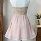 Beauty Homecoming Dress Strapless Lace Back to School Outfits Party Dress  D6640