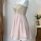 Beauty Homecoming Dress Strapless Lace Back to School Outfits Party Dress  D6640