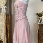 Beauty Homecoming Dress Strapless Pleated Back to School Outfits Party Dress  D6639