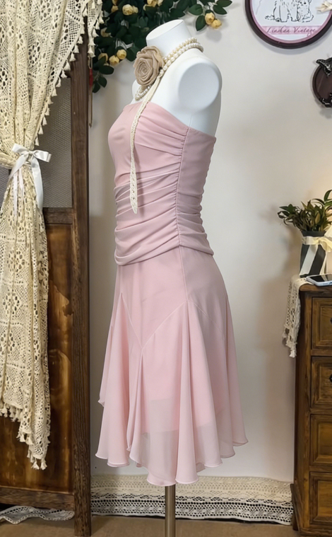 Beauty Homecoming Dress Strapless Pleated Back to School Outfits Party Dress  D6639