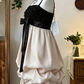 Beauty Homecoming Dress Spaghetti Strap Bowknot Flower Cascade Back to School Outfits Party Dress  D6638