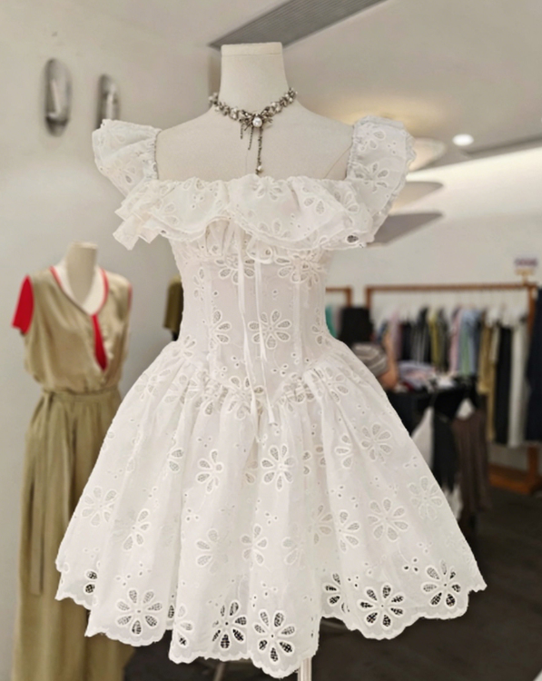 Charming Homecoming Dress Square Back to School Outfits Party Dress  D6649