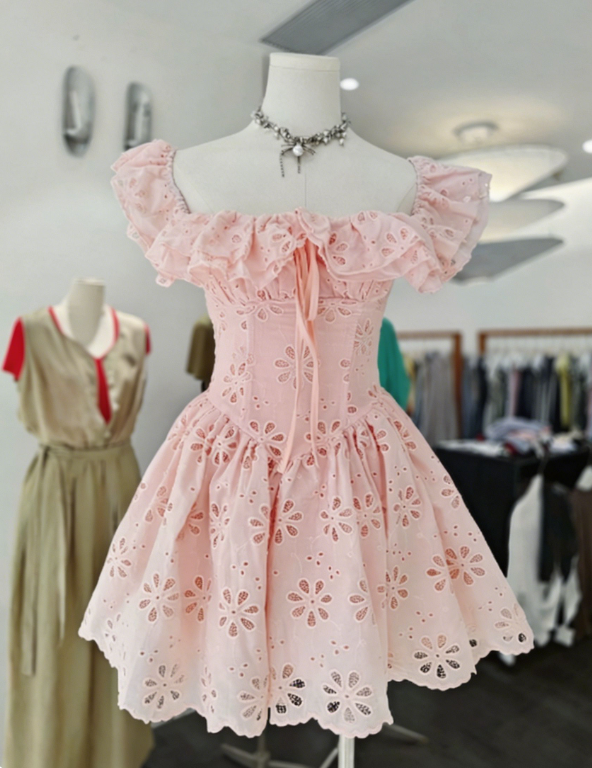 Charming Homecoming Dress Square Back to School Outfits Party Dress  D6649