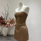 Charming Homecoming Dress Straplesss Back to School Outfits Party Dress  D6652