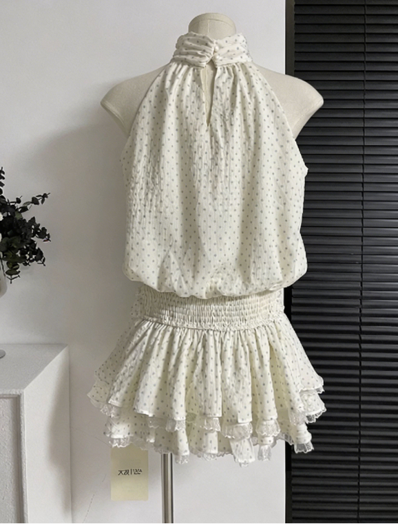 Charming Homecoming Dress High Collar Flower Back to School Outfits Party Dress D6653