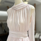 New Homecoming Dress High Collar Pleated Back to School Outfits Party Dress D6785
