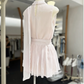 New Homecoming Dress High Collar Pleated Back to School Outfits Party Dress D6785