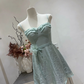 New Homecoming Dress Sweetheart Flower Back to School Outfits Party Dress D6787