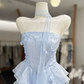New Homecoming Dress Strapless Cascade Back to School Outfits Party Dress D6784