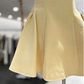 New Homecoming Dress Square Pleated Back to School Outfits Party Dress D6783