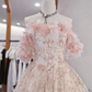New Homecoming Dress Off the Shoulder Flower Lace Back to School Outfts Party Dress D6781