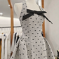 New Homecoming Dress Halter Bowknot Back to School Outfts Party Dress D6777