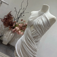 New Homecoming Dress Halter Pleated Hugging Back to School Outfts Party Dress D6775