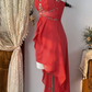 Chic Homecoming Dress Sweetheart Hi-Lo Rinestone Back to School Outfits Party Dress  D6621