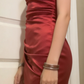 Charming Homecoming Dress Red Spaghetti Strap Back to School Outfits Party Dress D6655