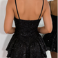 Charming Homecoming Dress Spaghetti Strap Rinestone Back to School Outfits Party Dress D6656