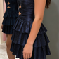 New Homecoming Dress Sweetheart Sequins Back to School Outfits Party Dress D6665