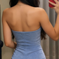New Homecoming Dress Strapless Sequins Back to School Outfits Party Dress D6666