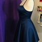 Stunning Homecoming Dress Spaghetti Strap Pleated Back to School Outfits Party Dress D6696