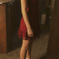 Charming Homecoming Dress Spaghetti Strap Back to School Outfits Party Dress D6710