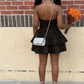 Charming Homecoming  V Neck Black Sequins Back to School Outfits Party Dress D6714
