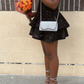 Charming Homecoming  V Neck Black Sequins Back to School Outfits Party Dress D6714