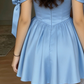 Charming Homecoming Off the Shoulder Pleated Back to School Outfits Party Dress D6716