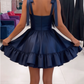 Elegant  Homecoming Sweetheart Flouncing Bowknot Back to School Outfits Party Dress D6719